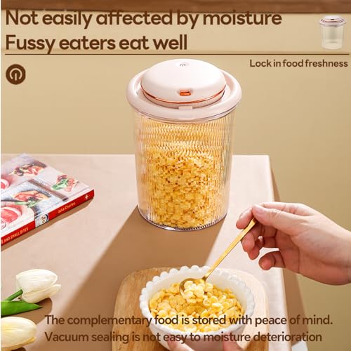 LOLYKITCH Automatic Vacuum Sealer Machine with Food Container Set,1.0 L/34 OZ,Transparent BPA Free,Keep Fresh Airtight Food Storage Container.