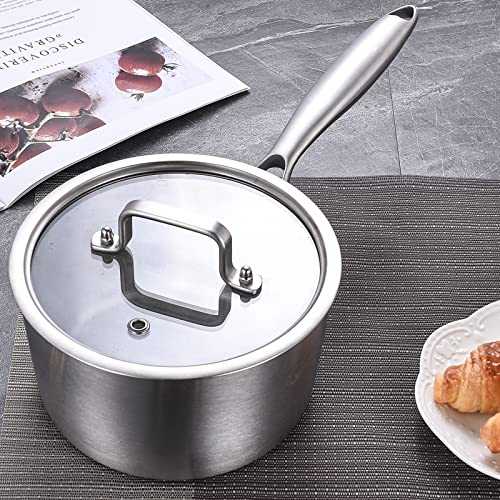 LOLYKITCH Tri-ply Stainless Steel Cookware set,Pot and Pan Set