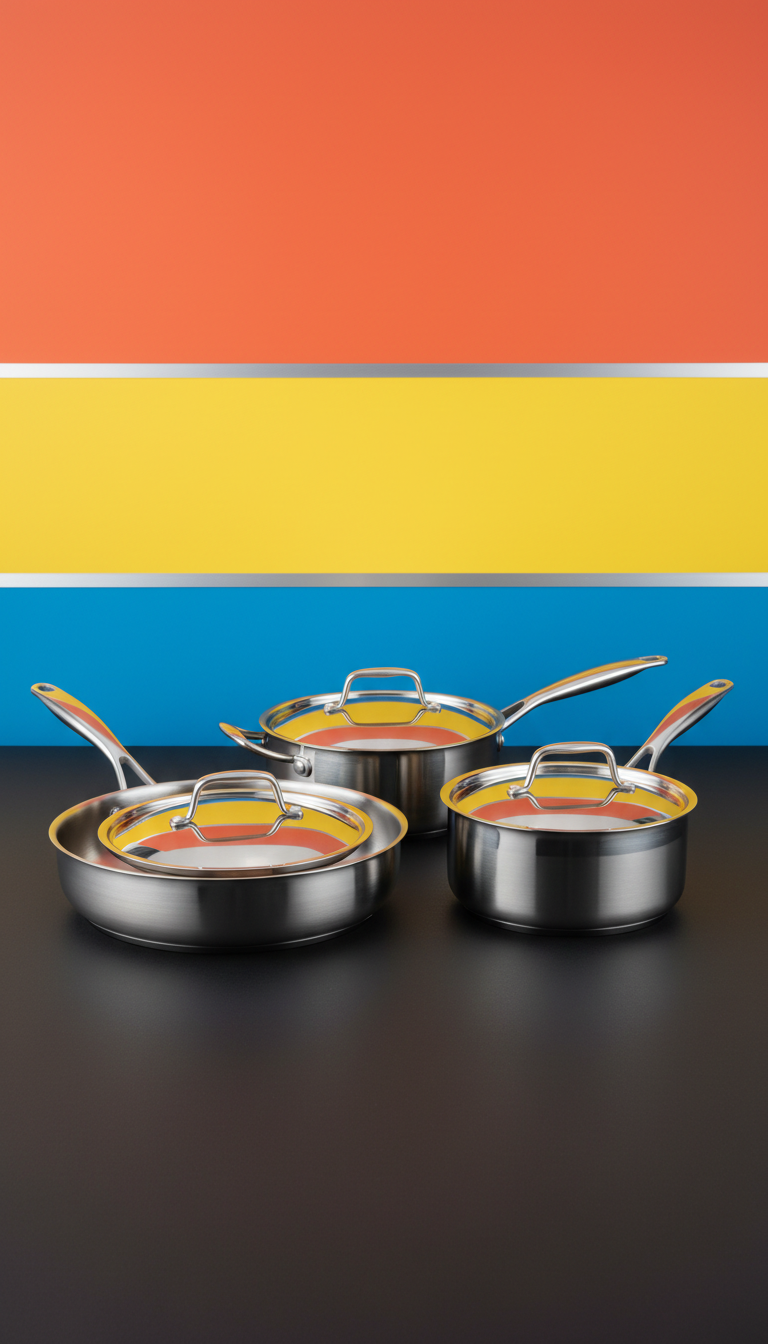 Frying Pan Triple-Ply Stainless Steel