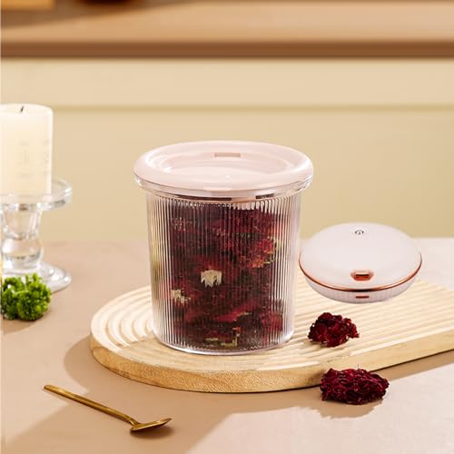 LOLYKITCH Automatic Vacuum Sealer Machine with Food Container Set,1.0 L/34 OZ,Transparent BPA Free,Keep Fresh Airtight Food Storage Container.